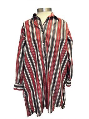 Doen Striped Mini Shirt Dress